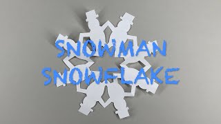 How to Make a Snowman Snowflake for Kids