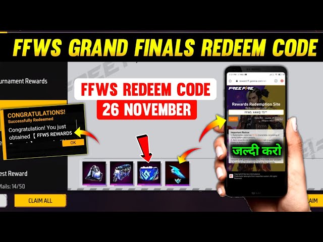 Garena Free Fire Redeem Codes November 8: Win Exclusive Free Gifts and  Rewards