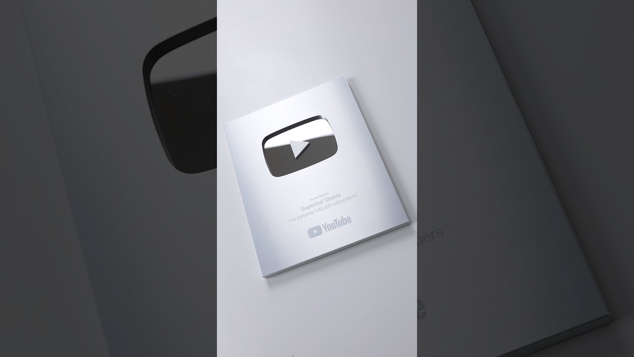 NEW YouTube Silver Play Button Creator Award Unboxing - YouTube