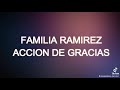 acciones de gracias a la familia Ramírez Tomás 23 de octubre del año 2020