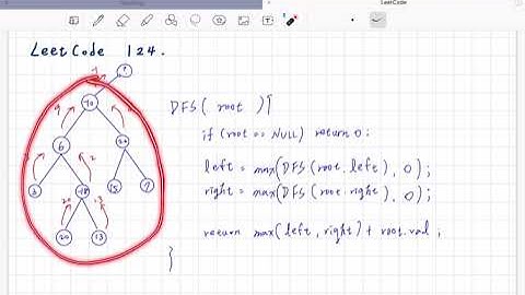 LeetCode124：Binary Tree Maximum Path Sum