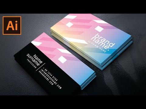 Professional Business Card Design in Adobe Illustrator