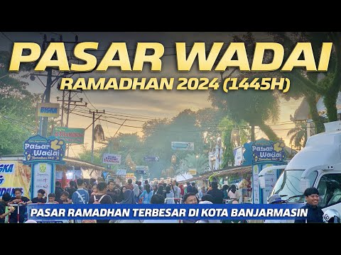 Pasar Ramadhan Terbesar Di Kota Banjarmasin 2024, Banyak Jual Kue Khas Banjar