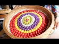 아름답습니다! 정성이 가득한 무지개 떡 만드는 과정 / Rainbow Rice Cake | Taiwanese street food