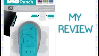 My Review: We R Memory Keepers Tab Paper Punch