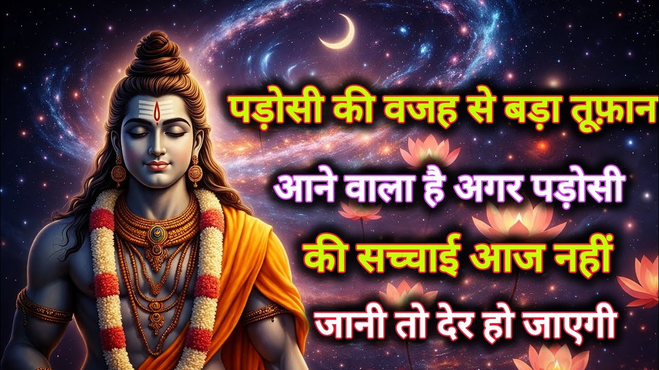 पड़ोसी की वजह से बड़ा तूफ़ान आने वाला है अगर पड़ोसी की सच्चाई...🌺 mahadev ka sandesh 🌺