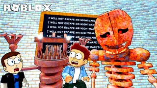 Roblox Mr Nightmare's School - Scary Obby | Shiva and Kanzo Gameplay