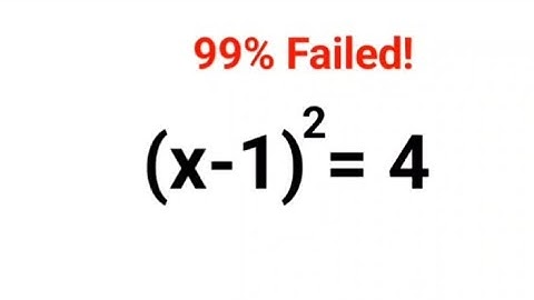 (x - 9)^2 = 81. Literally 90% got it wrong!