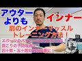 【アウターよりもインナーマッスル】肩のインナーマッスルトレーニング方法！