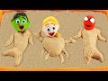 Superhero Baby Spiderman Hulk Sandbox Mermaid Playtime Play Doh Cartoons Stop Motion Kids Animations