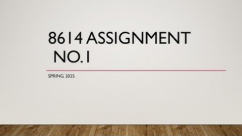 Solved Code 8614 Assignment No.1                   | AIOU Solved Assignment |   | Spring 2025 |