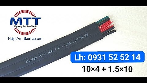 Dây điện dẹt cho cau truc 10sq*4c+1.5mm*10c -CTY TNHH MTT HÀN QUỐC