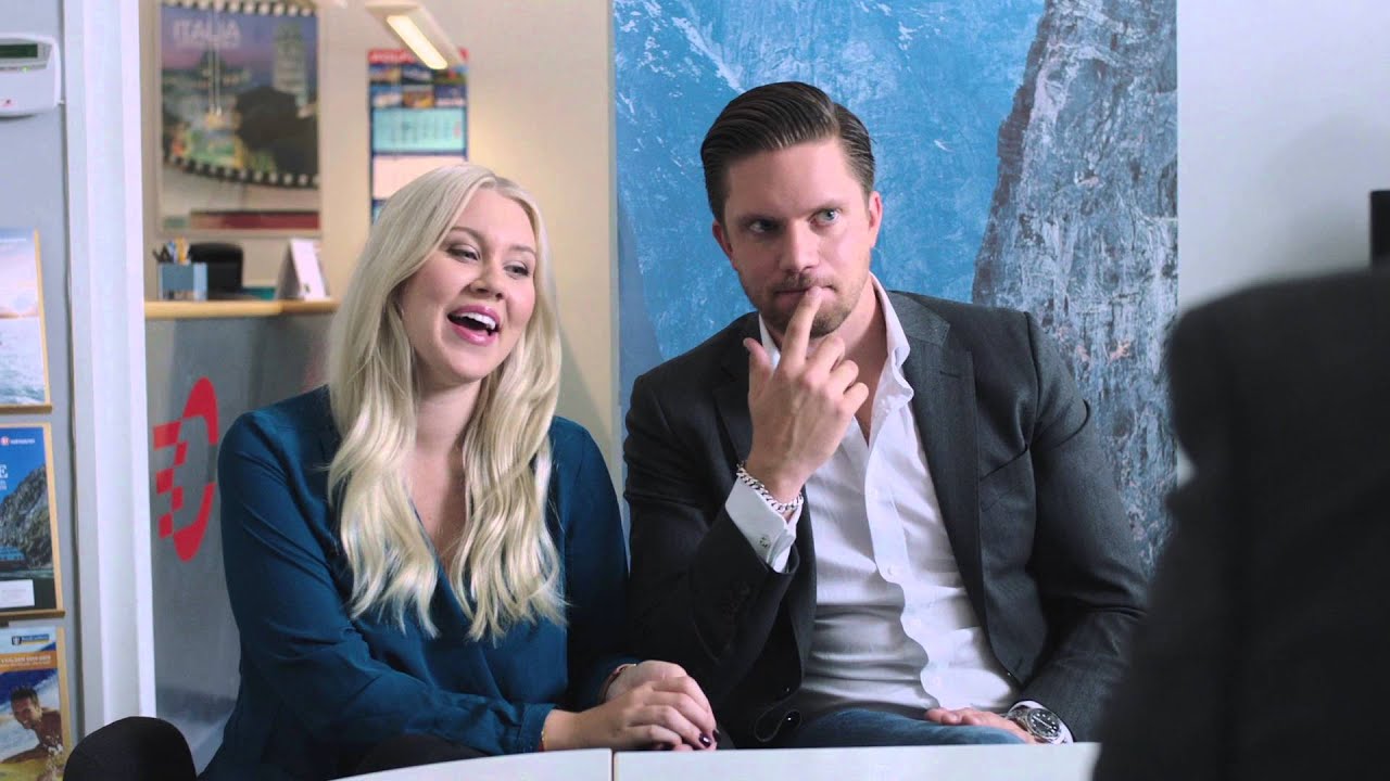 Systemmannen hjälper Blondinbella och Odd att välja rätt på resebyrån