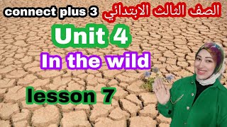 كونكت بلس تالتة ابتدائى الوحدة الرابعة In the wild الدرس السابع