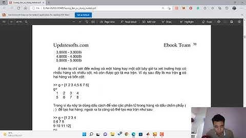Cùng học MATLAB buổi 7  Mảng p2