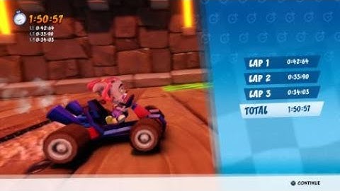 [CTR:NF] Cortex Castle 1:50:57 Course & 33:90 Lap [Acceleration WRs]