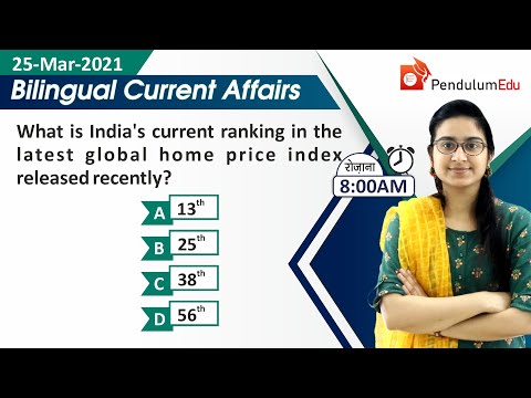 Today Current Affairs | Current Affairs 25 March 2021 | Current Affairs March 2021 | Priyanka Mam