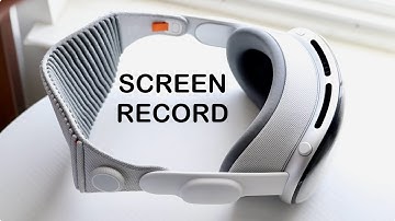 How To Screen Record On Apple Vision Pro!