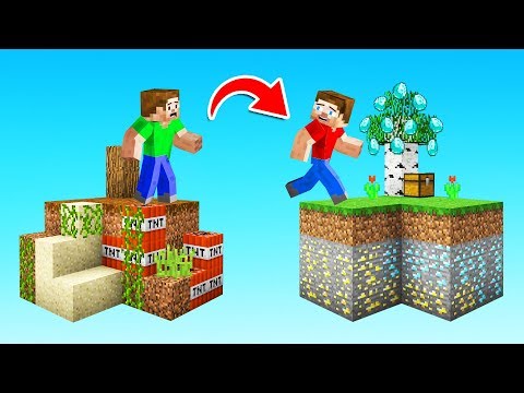 We BROKE UP In MINECRAFT Skyblocks (moving out)
