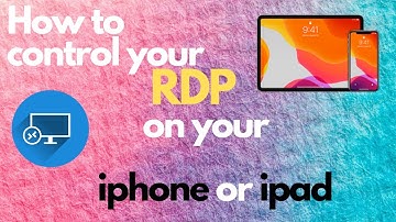 control your ‎RDP on your iphone or ipad 😲