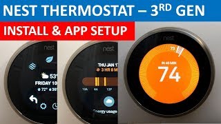 Nest Learning Thermostat - Unbox, Install & App Setup