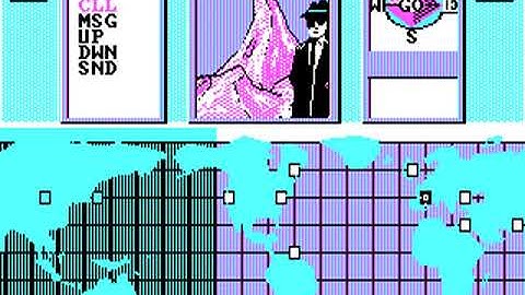 Hacker gameplay (PC Game, 1985) - edited version