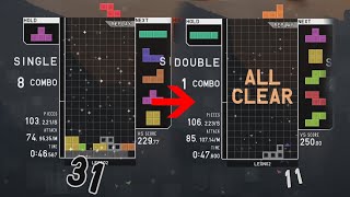 31 RNG SPIKE into PERFECT CLEAR - TETR.IO