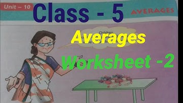 Dav class 5  average unit 10 worksheet 2 by ranjan sir