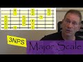 Major Scale 3 Notes per String Shape 3 - Episode 20 - Mr V&#39;s Guitar Journ(ey)