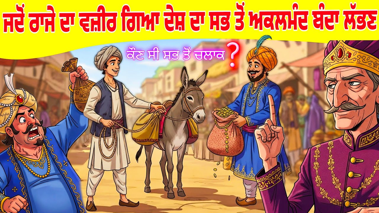 ਜਦੋਂ ਰਾਜੇ ਦਾ ਵਜ਼ੀਰ ਗਿਆ ਦੇਸ਼ ਦਾ ਸਭ ਤੋਂ ਅਕਲਮੰਦ ਬੰਦਾ ਲੱਭਣ।Punjabi story । Desi Story #motivation  