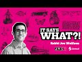 Jw3  limmud present it says what with joe wolfson