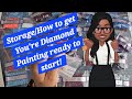 How to get youre diamond painting ready to start  storage