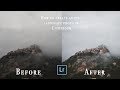 How to create MOODY LANDSCAPES using Lightroom!