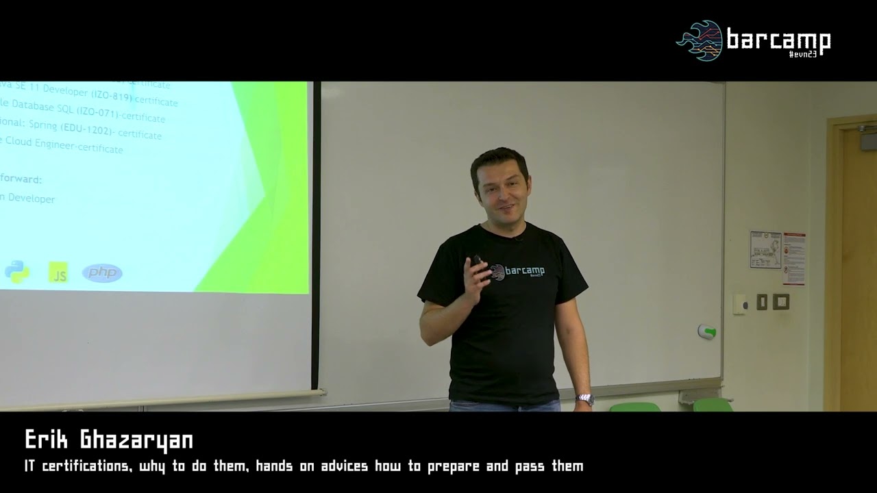 25 113 04 Erik Ghazaryan  IT certifications, why to do them, hands on advices how to prepare and pas