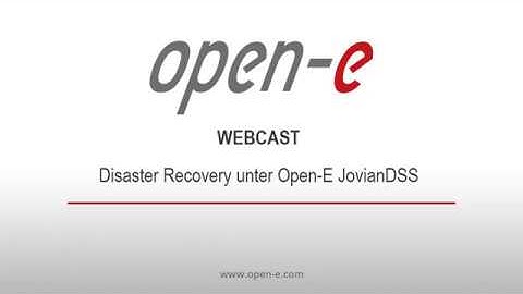 Disaster Recovery unter Open-E JovianDSS