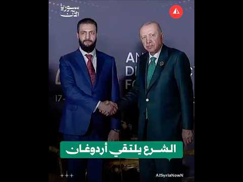 الشرع يلتقي أردوغان على هامش مؤتمر أنطاليا
