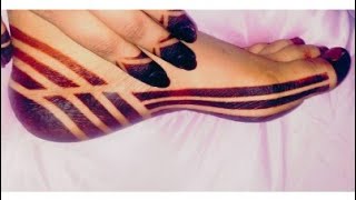 طريقه سهله /حنه سودانيه بالشريط اعمليها بنفسك/حنة مميزه للعيد/use the tape to make this unique henna