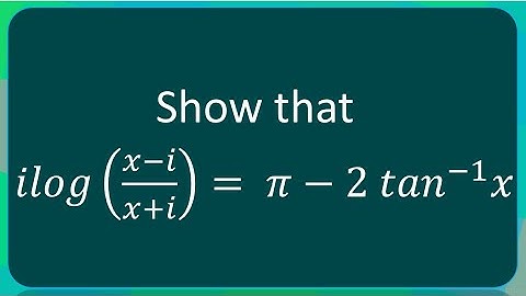Logarithm of Complex Number | Example 5 | Crash Course | MU