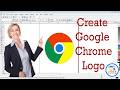 How to Create Google Chrome logo in CorelDraw. #coreldraw #graphicdesign #logo #googlechrome