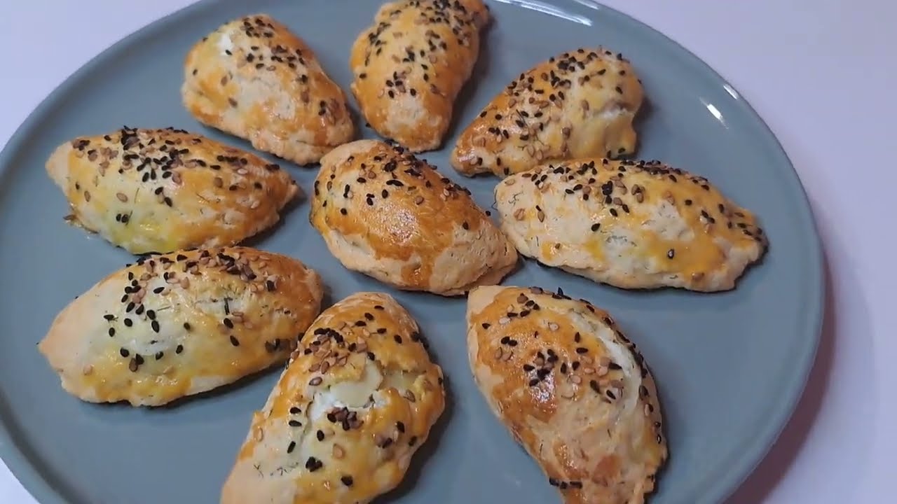 5 dakika’da Dereotlu Peynirli Poğaça Tarifi ♥ Kolay Pratik Tarifler ♥ Dill Cheese Pie #vlog #4k #tc