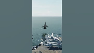 Su-27 Carrier Landing With a Cobra