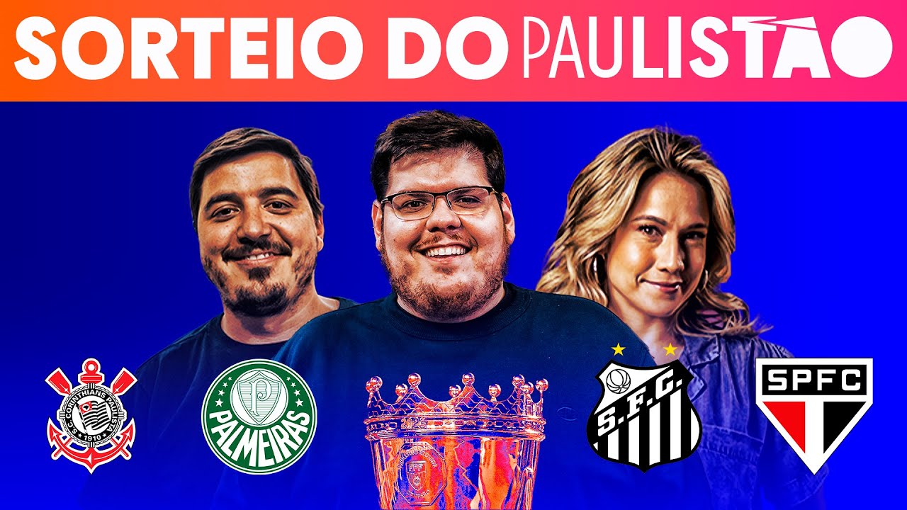 AO VIVO: SORTEIO DO PAULISTÃO 2024 COM CAZÉ, LUISINHO, FERNANDA GENTIL E OUTROS NA CAZÉTV