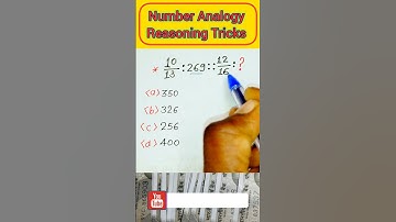 ANALOGY | Number Analogy| Reasoning Classes for SSC CGL#ssc #shorts #numberanalogy #maths #reasoning