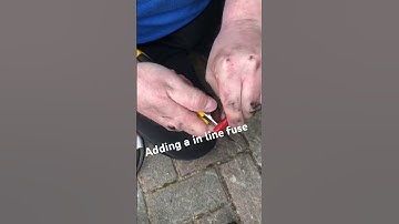 Adding a in line fuse. #vanconversion #vanlife #diy