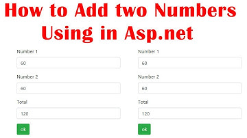 How to Add two Numbers Using in Asp.net