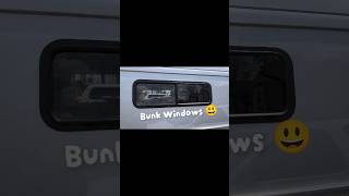Installing Bunk Windows 😃 #vanlife #diyvan