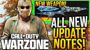 WARZONE: All NEW UPDATE PATCH NOTES! New WEAPON UPDATE, FREE CONTENT, & More!