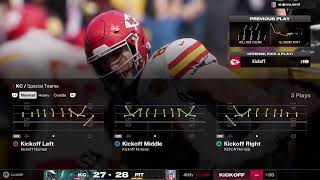 Playing with backup Qb's with mostly backups in meaningless online games Madden 25