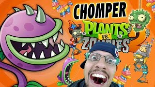Chase \u0026 The Chomper! Lets Play PVZ 2: (Big Wave Beach WORLD Party!) NEW PLANTS + ZOMBIES!