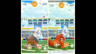 Pokemon Go-Nihilego(虛吾伊德) Raid Duo by 13 unique pokemons(no weather boost)(KO@82sec)5/6/22PVE1